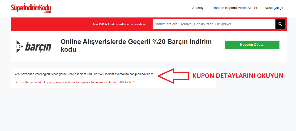 barçın indirim kodu 2