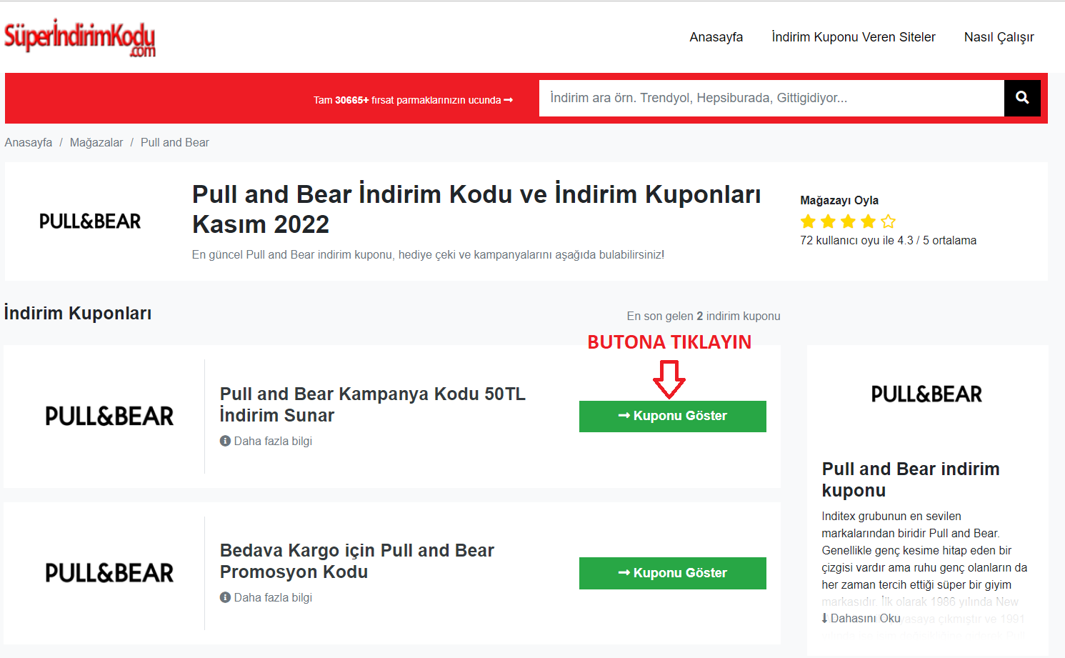 pull and bear indirim kodu 1