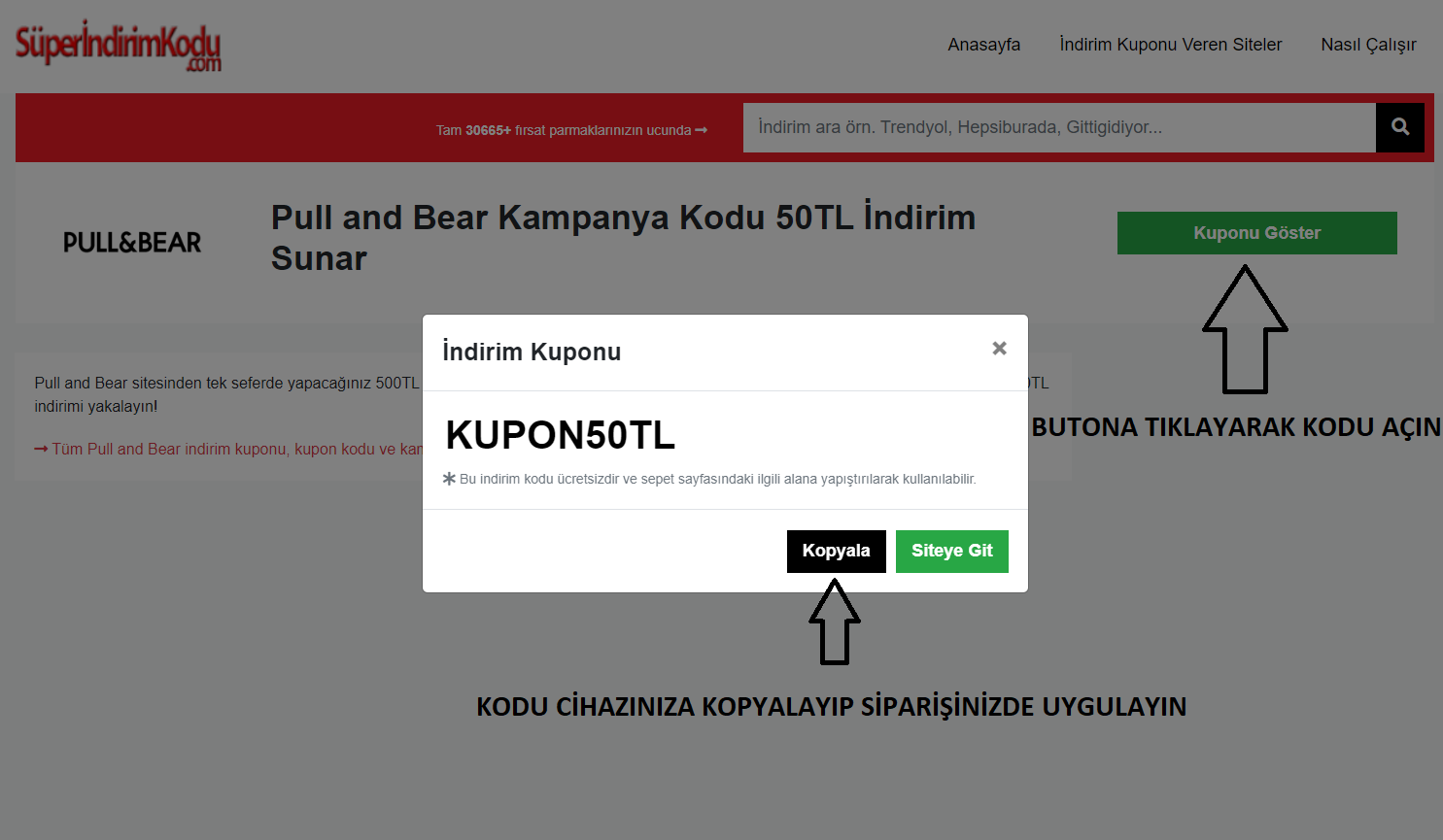 pull and bear indirim kodu 2